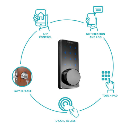 Cerradura Tipo Cerrojo Inteligente WiFi OMNIA