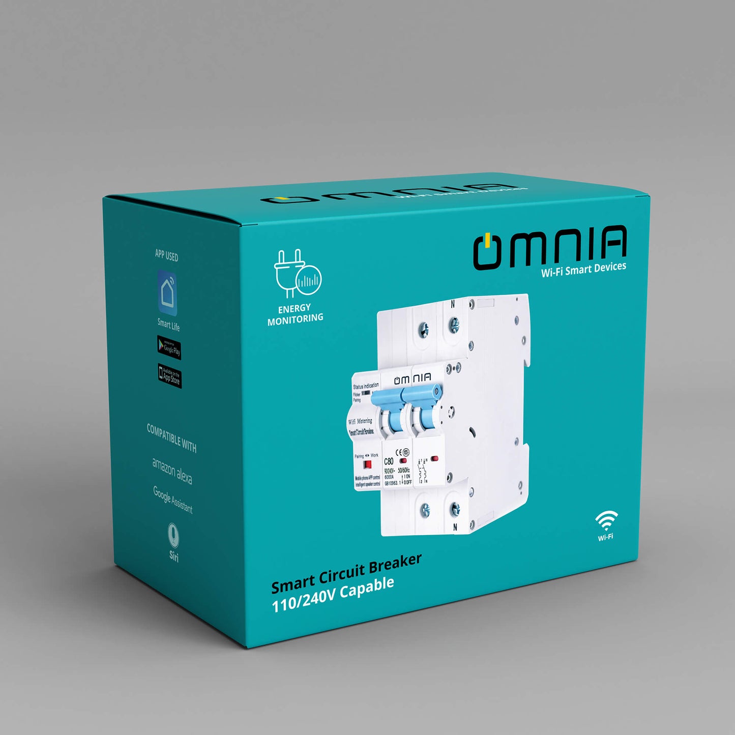 Breaker (110V/240V) Inteligente WiFi Omnia