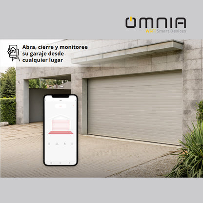 Controlador de puerta de garaje inteligente WiFi (Kit Completo) Omnia