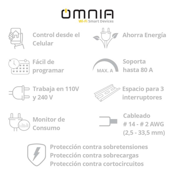Breaker Omnia Inteligente WiFi 110V/240V - Image 5