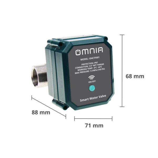 Válvula de agua OMNIA motorizada SMART WiFi – 145PSI - Image 4